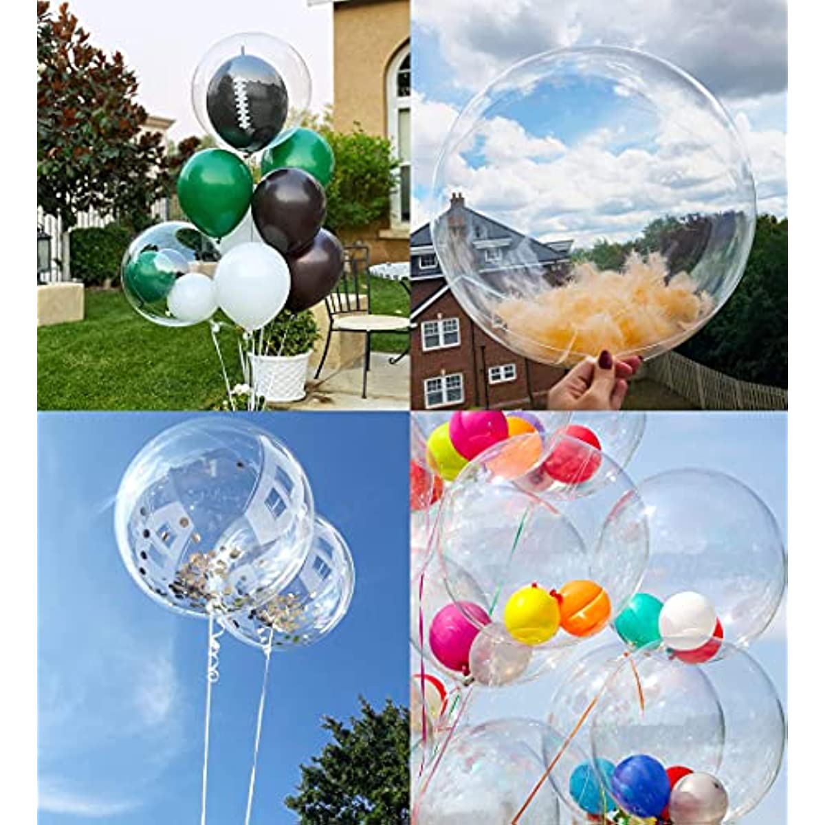 Vente en gros de ballons Bobo transparents à bulles de 18 pouces Vente en gros de ballons Bobo transparents à bulles de 18 pouces